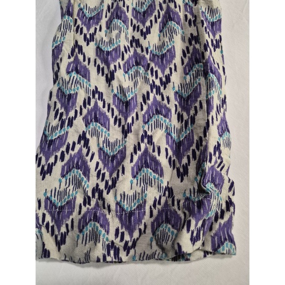 ZARA Patterned Purple and Blue Drawstring/elastic Pants Girl's Size 12-14 - Picture 2 of 14